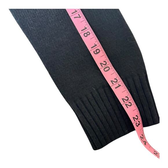 PrettyGarden Black Off-Shoulder Ribbed Sweater Top Cozy Date Night Minimal M - Picture 8 of 10